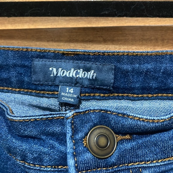 ModCloth Denim Skirt Size 14 - Picture 2 of 2
